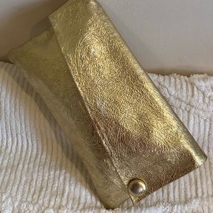 Genuine leather clutch bag